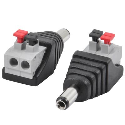 Male Dc Barrel Power Plug Screwless Quick Wire Connector 5 5mm X 2 1mm For 12v 24v Led Strip And Electronics 0 49 Jacobsparts Inc