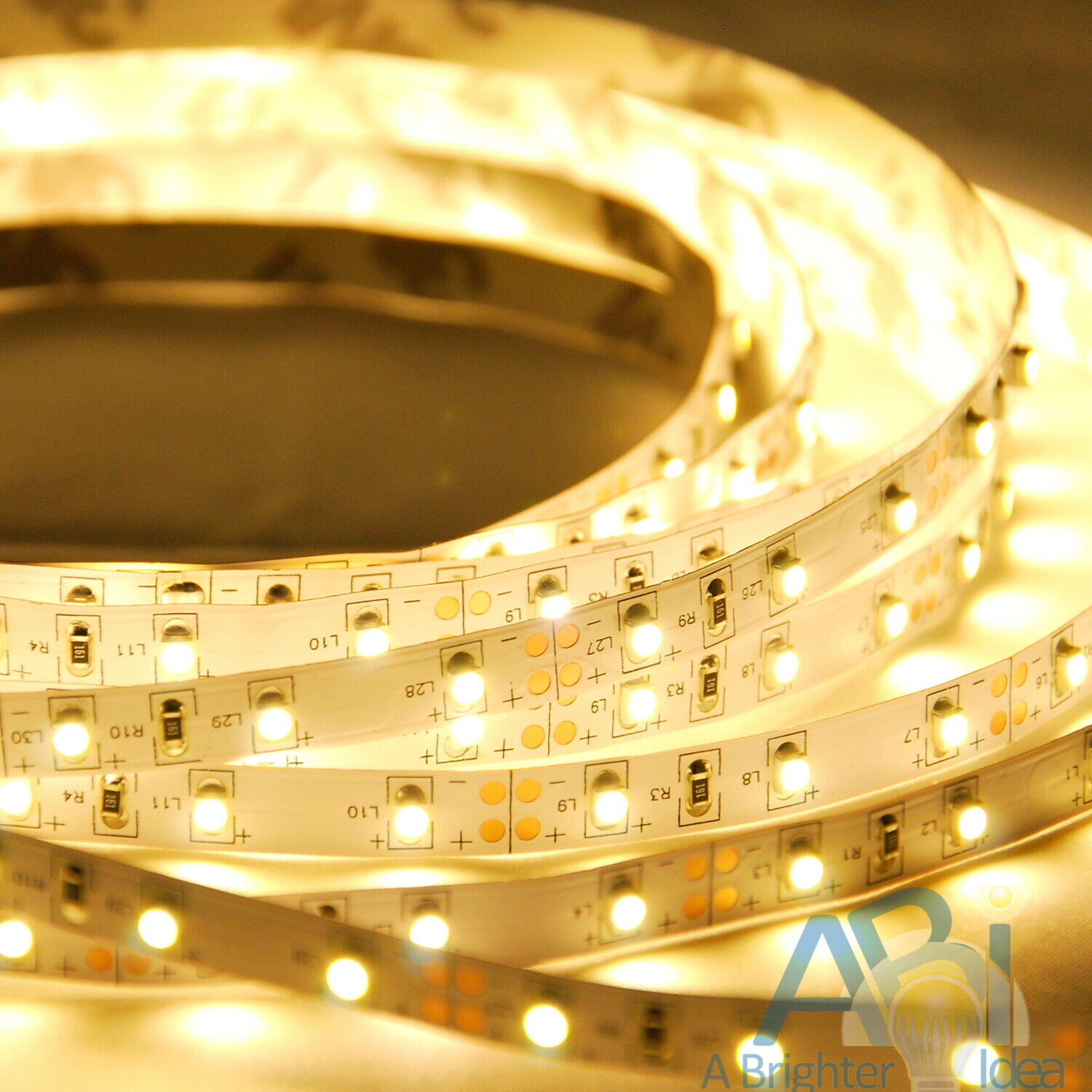 ABI Warm White LED Light Strip, SMD 2835, 5M Role 60LED/M, Indoor